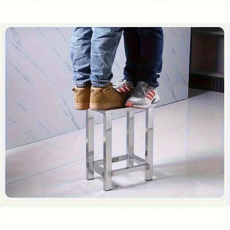 Stainless steel square stool