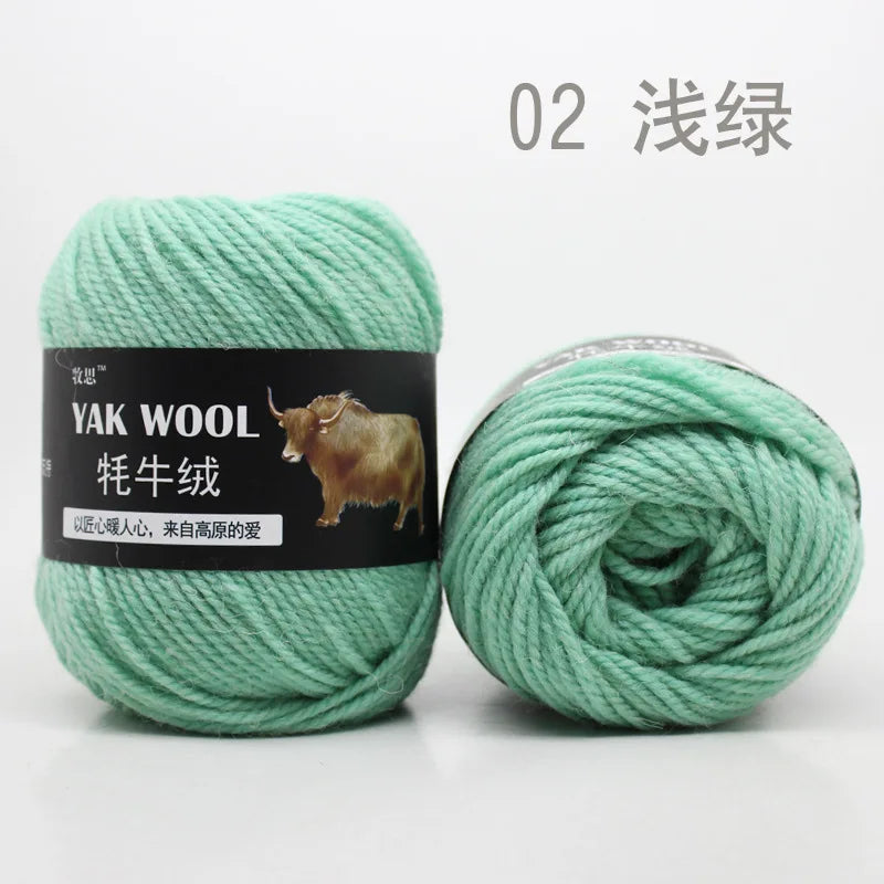100g Yak wool 3-strand wool thread hand-woven medium and thick sweater jacket crocheted scarf wool