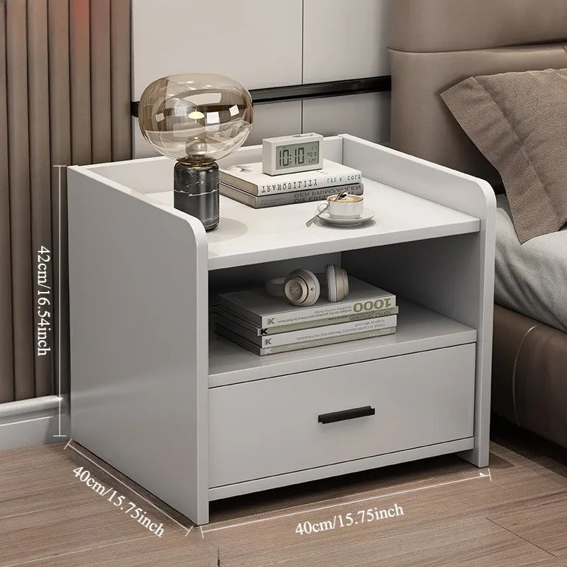 Bedside table Modern simple bedroom Bedside table Small bedside chest storage cabinet Household high-end shelves