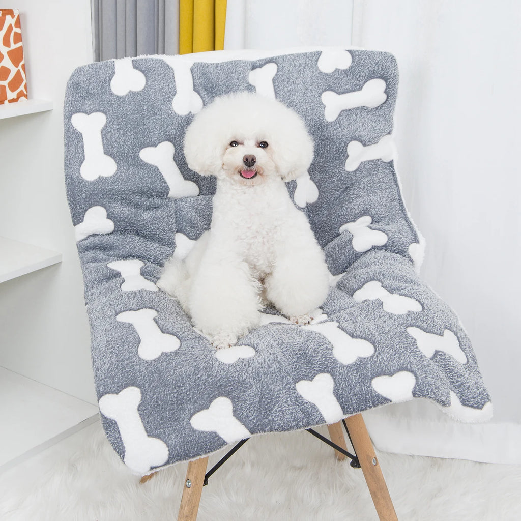 1PC Pet Mat Thickened Plush Kennel Large Dog Small And Medium Dog Pet Cushion Spring And Summer Cat Litter Pet Mattress