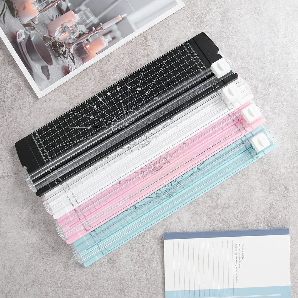 1PC A4 Paper Cutter Safety Protection And Side Ruler Scrapbooking Tool For Handmade Paper, Coupons, Labels