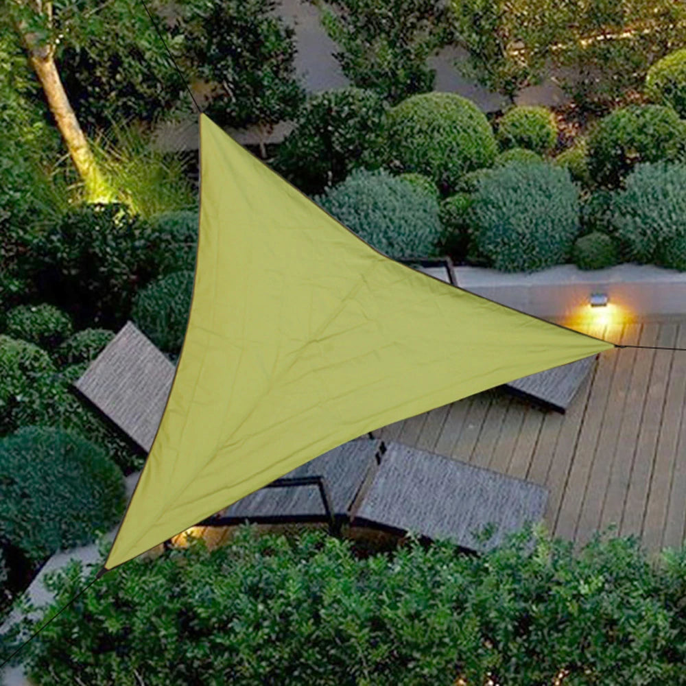 1PC Outdoor Triangular Canopy, 3-Meter Folding Sunshade Canopy For Outdoor Courtyard Sun Protection, Landscape Canopy