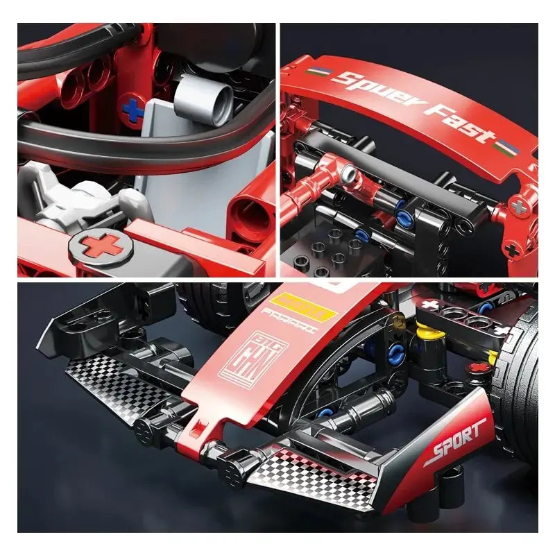 455PCS F1 Race Cars Sets MOC Building Blocks Control Car Festive Gift Giving Christmas Halloween Easter for Kits Building Toys