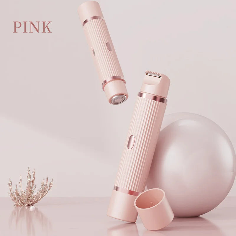Hair remover Ladies double head shaver Private pubic hair trimmer Electric shaving knife Ladies hair removal instrument