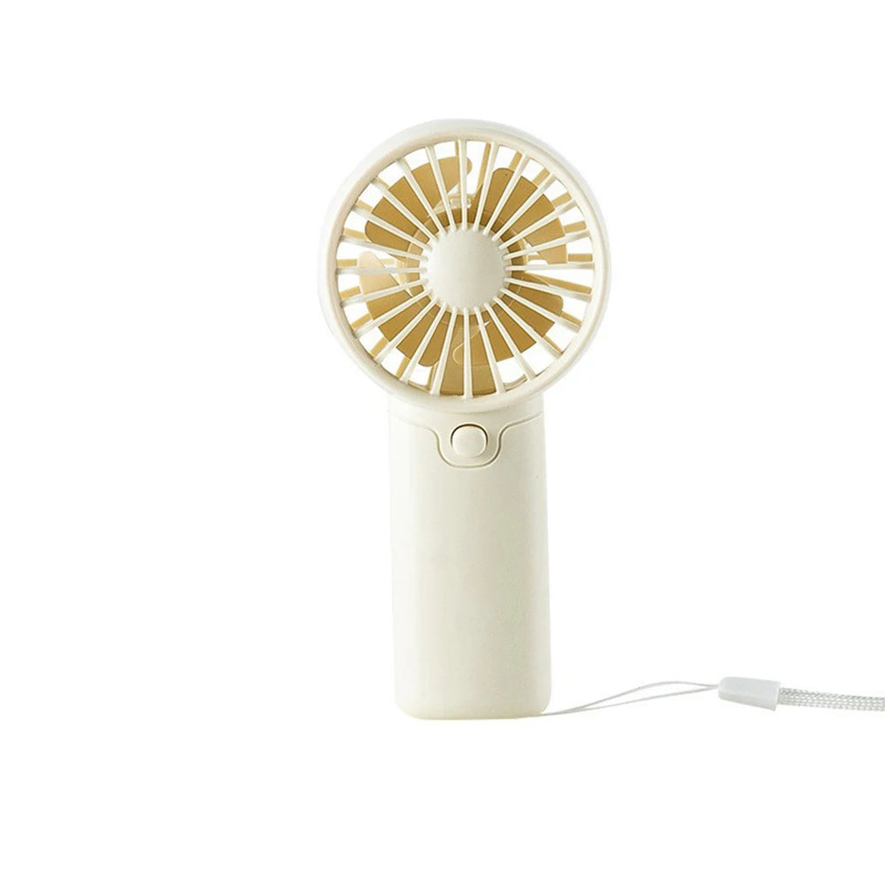 1PC Cartoon Mini Office Handheld Small Fan, Battery-Powered Portable High-Power Electric Fan (Battery Not Included)