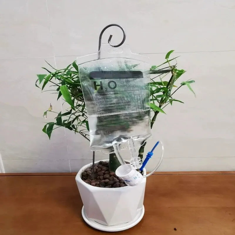 1PC 350ML Lazy Potted Plant Watering Drip Irrigation Automatic Watering Machine Flower Drip Bag Quantitative