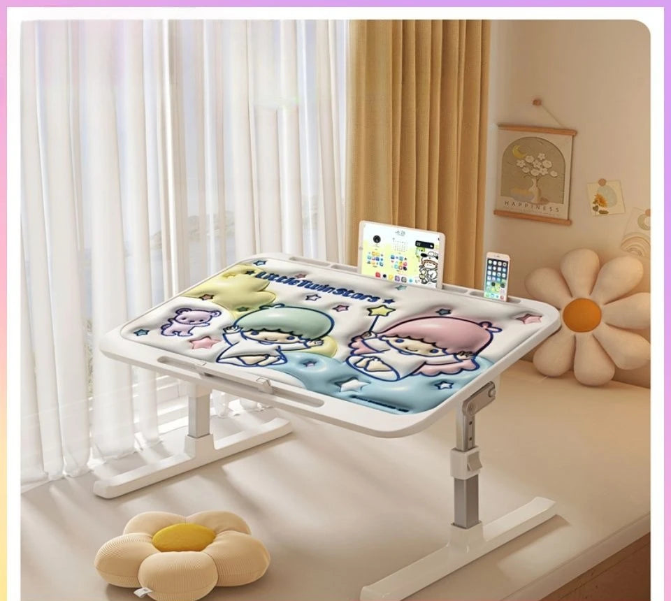 Laptop Desk Foldable Bed Table Adjustable Computer Desk Office Desk Children's Study Desk Bedroom Living Room Desk Adjustable