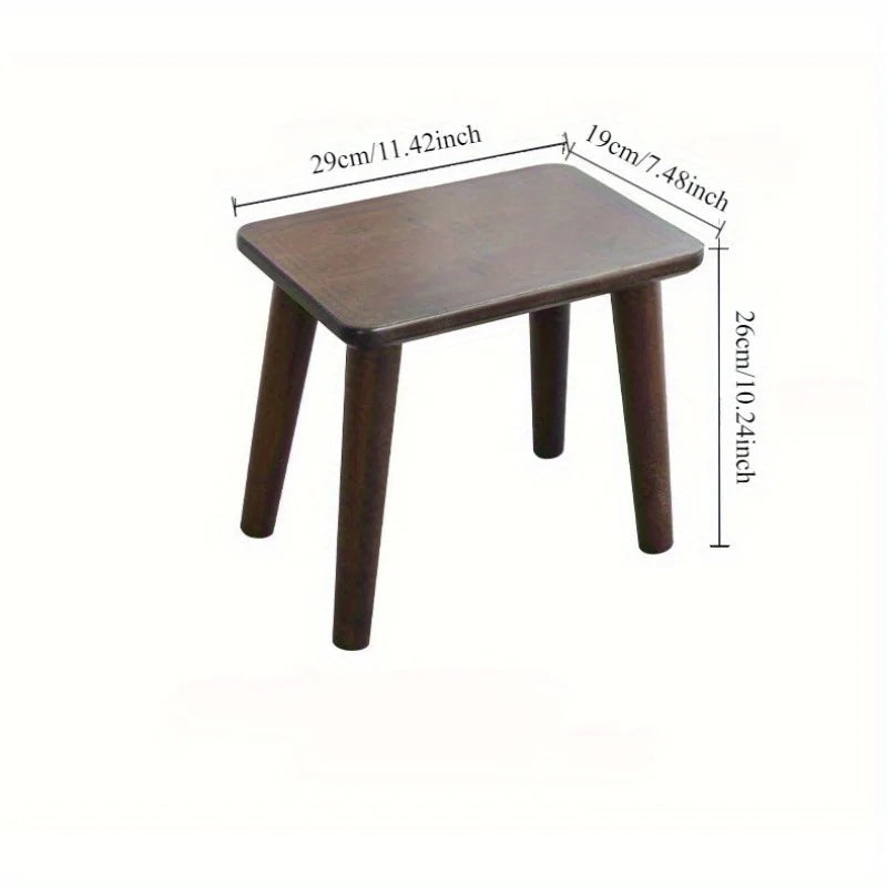 Solid wood stool household shoe changing stool living room Internet celebrity small stool, simple modern low stool chair