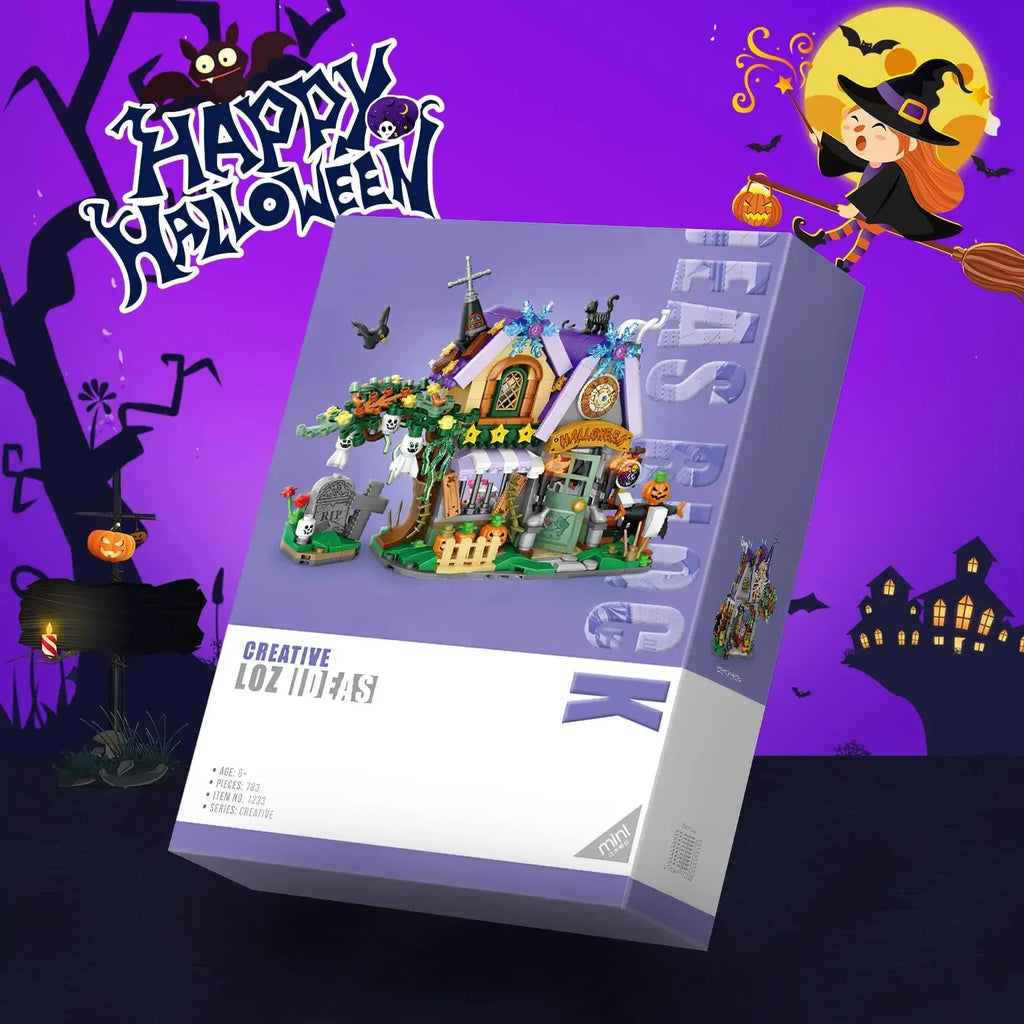 ToylinX 783PCS Creative Building Block Hut Pumpkin Element Mini Bricks Building Toys Birthday Halloween Gift for Kids and Adults