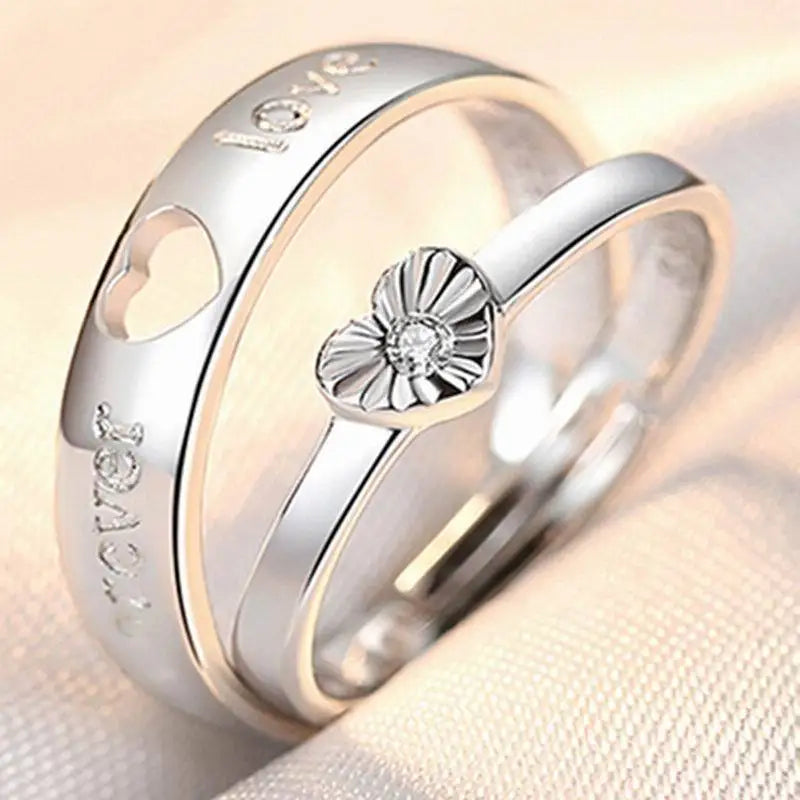 New Zircon Heart Matching Ring