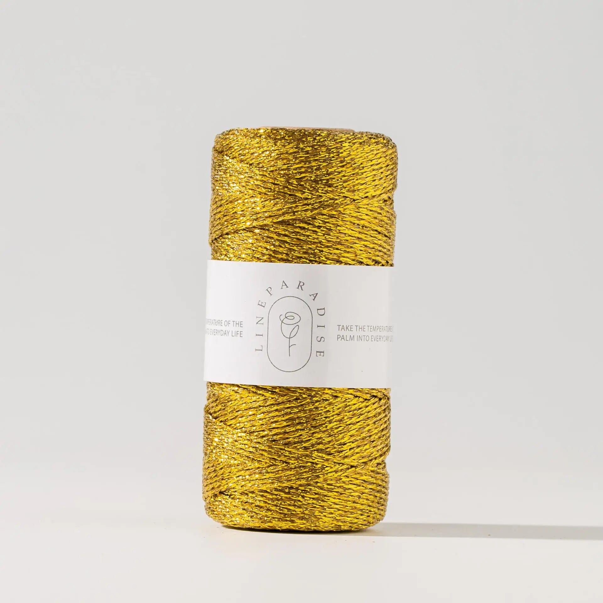 MetalicCord 1.5mm gold wire, Christmas craft rope, gift wrapping line DIY jewelry line 100m