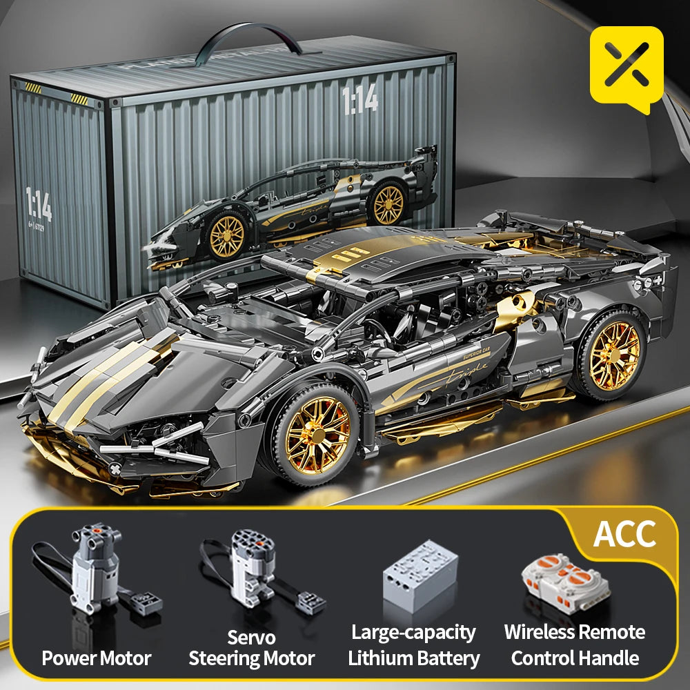 1280PCS Sports Car Building Blocks Toys 1:14 MOC Building Set Racing Car Model Super Cars as Birthday Gifts for Boys and Adults
