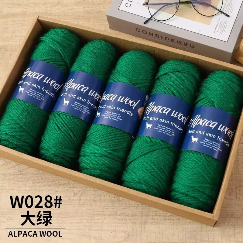 5pcs Camel wool needle thread, comfortable and soft to the touch, hand-woven scarves and other DIY medium and thick wool balls