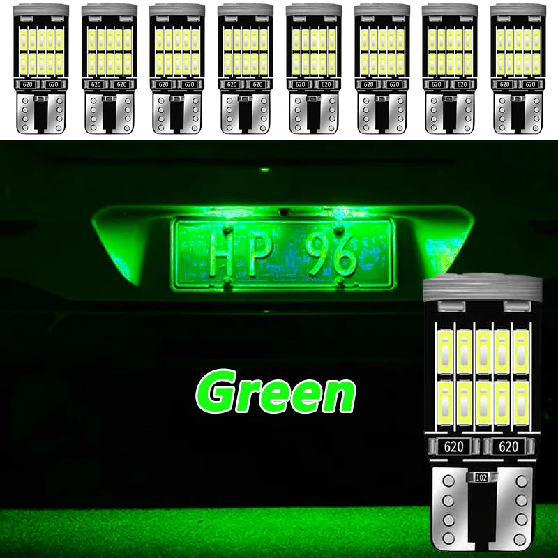 10-40PCS T10 W5W LED Bulb CANBUS No Error 12V 4014-26SMD 400LM 6500K Super Bright White Car Interior Dome Door Maps Trunk Lights