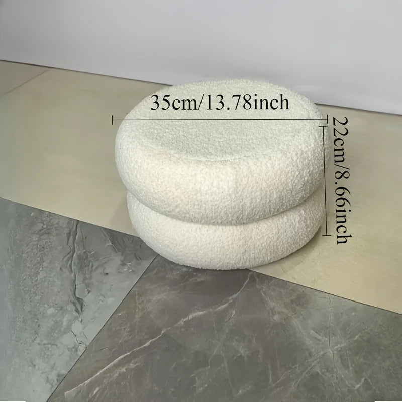 household round stool,  sofa stool, low stool, simple pier shoe stool, elegant and multifunctional workspace small chair
