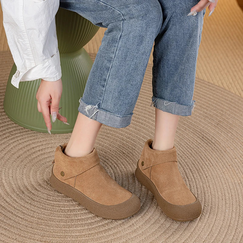 Women's Ankle Boots Genuine Leather