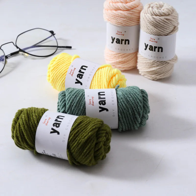 10G 5-strand acrylic thread milk cotton baby thread set handmade DIY wool wholesale wool ball crochet material pack