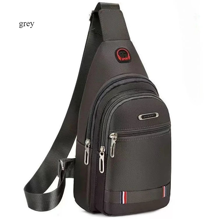 Unisex Canvas Leisure Sports Small Backpack Oxford Cloth One-shoulder Messenger Bag Chest Bag