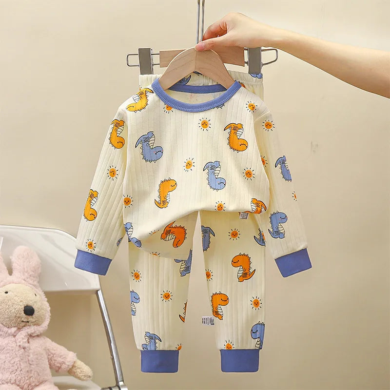 Children Kids Clothes Sets Boys Girls Suit Pajamas Clothinng Pants Cartoon Autumn Winter Sleepwear Outfits