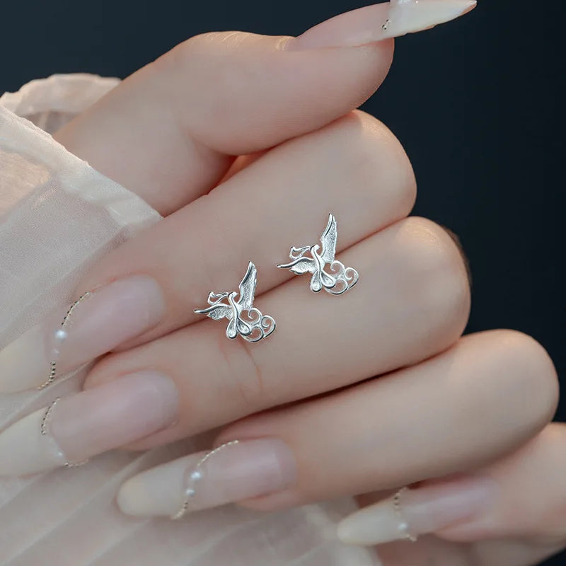 New Exquisite Phoenix Stud Earrings