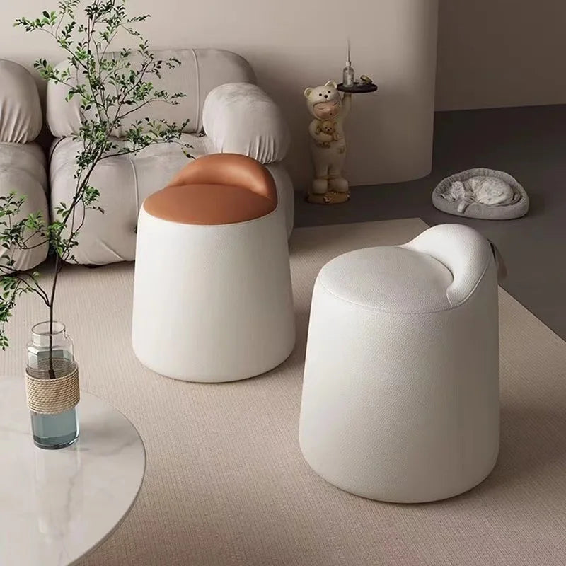 Modern light luxury home bedroom rotating makeup stool girls dressing stool simple dresser stool computer chair round
