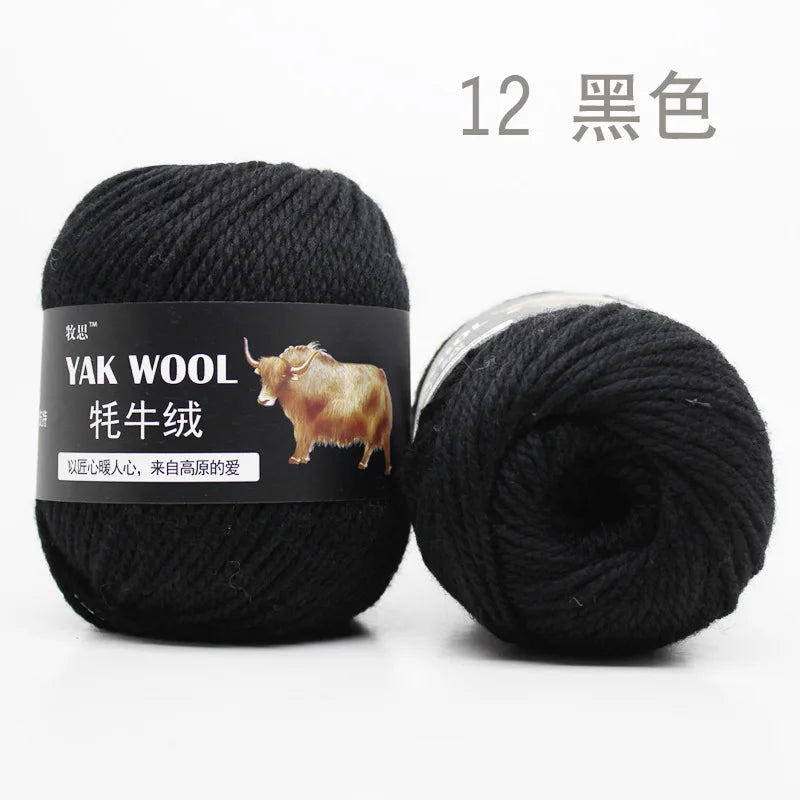 100g Yak wool 3-strand wool thread hand-woven medium and thick sweater jacket crocheted scarf wool