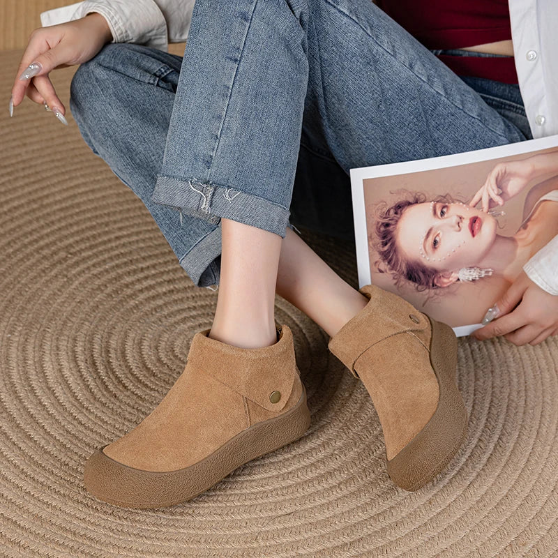 Women's Ankle Boots Genuine Leather