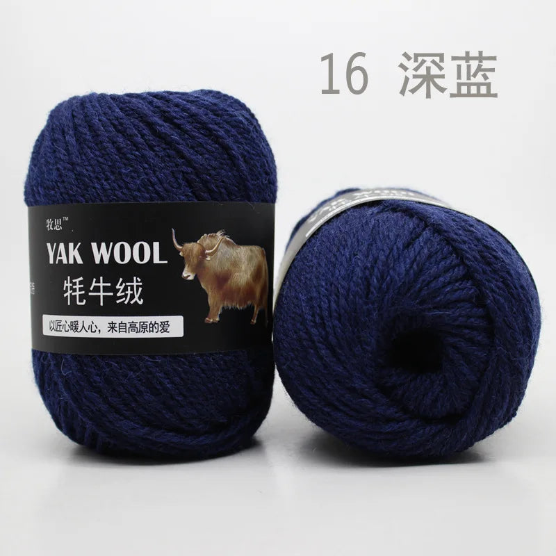 100g Yak wool 3-strand wool thread hand-woven medium and thick sweater jacket crocheted scarf wool