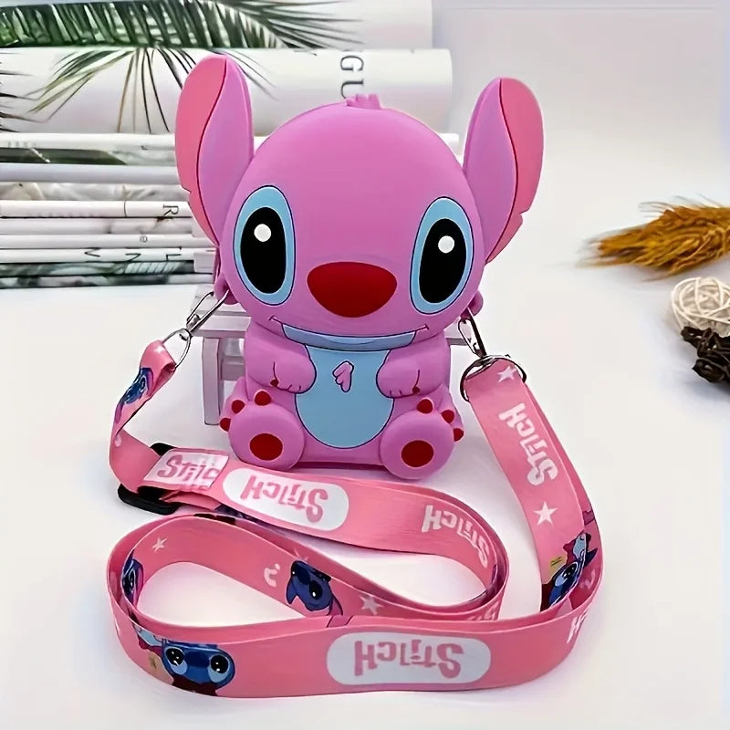 1pc cartoon sewn crossbody bag, zipper handbag and cartoon sewn coin purse from Disney Disney, Mickey and Minnie
