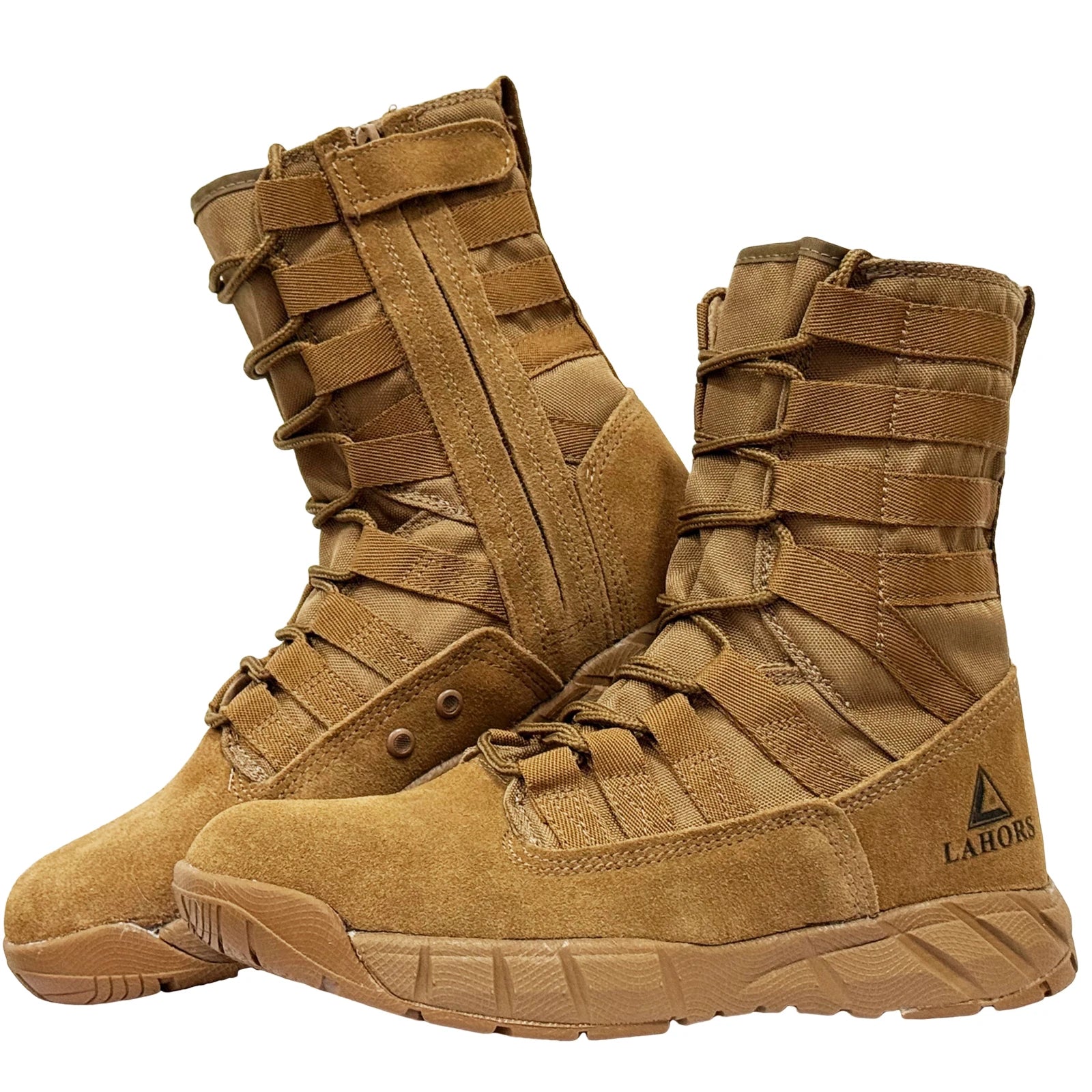 LAHORS Lightweight Suede Leather Tactical Combat Boots