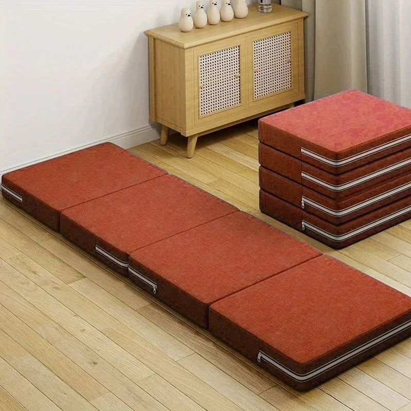 Office nap mat, floor laying, artifact folding mat, floor laying, thickened tatami mattress, sponge, lunch break mat