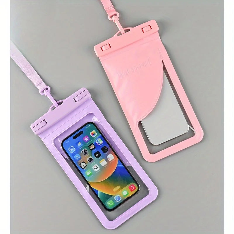 Waterproof Mobile Phone Bag with Touchscreen Compatibility Double-Sided Transparent High Definition Outdoor Swimming Bag