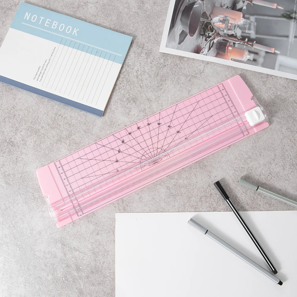 1PC A4 Paper Cutter Safety Protection And Side Ruler Scrapbooking Tool For Handmade Paper, Coupons, Labels