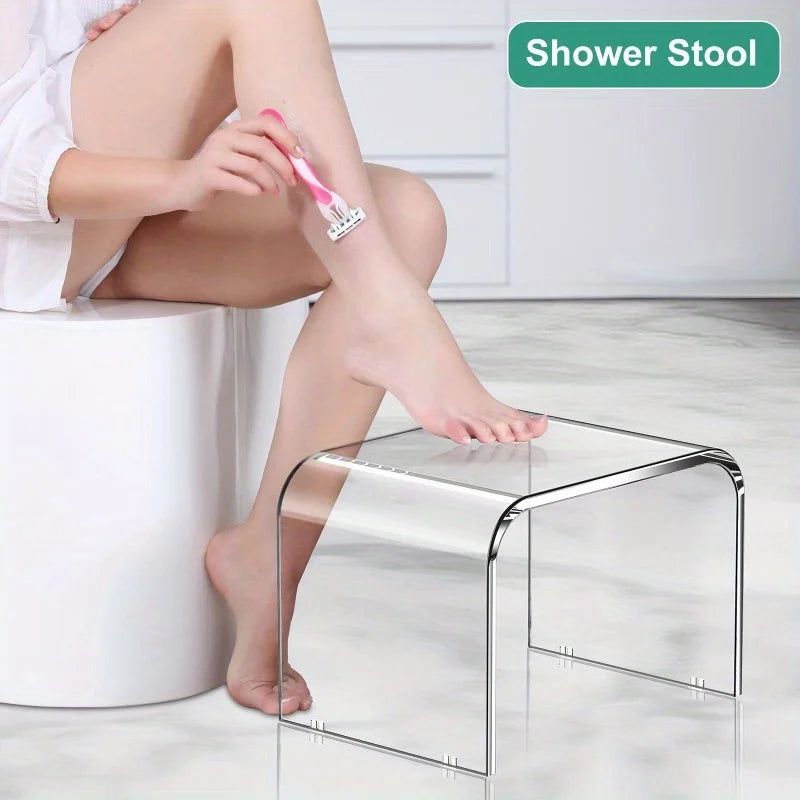 Nordic simple acrylic anti-skid footstool, acrylic stool, acrylic small footstool, transparent