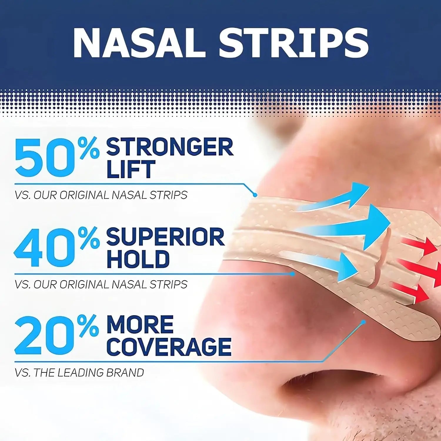 10/50/100pcs Breathing Nasal Strips Right Way Stop Snoring Anti Snoring Strips Easier Better Breathe Health Care Sleeping Well