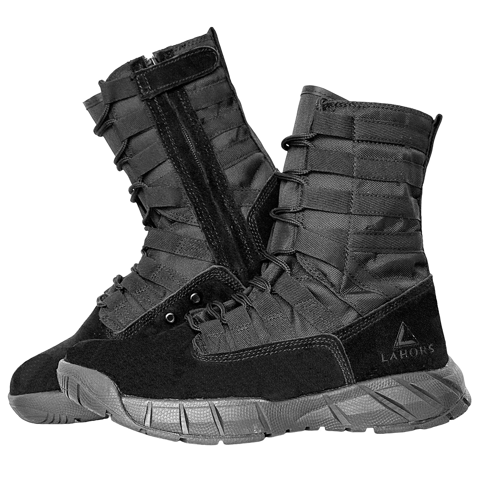 LAHORS Lightweight Suede Leather Tactical Combat Boots