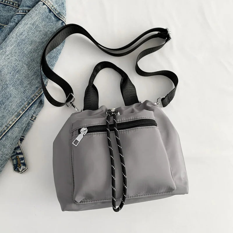 1 Piece of Pure Color Shoulder Bag for Women, Versatile Hand-Held Crossbody Bag, Fashionable Bucket Bag That Can Hold Mobile Phone
