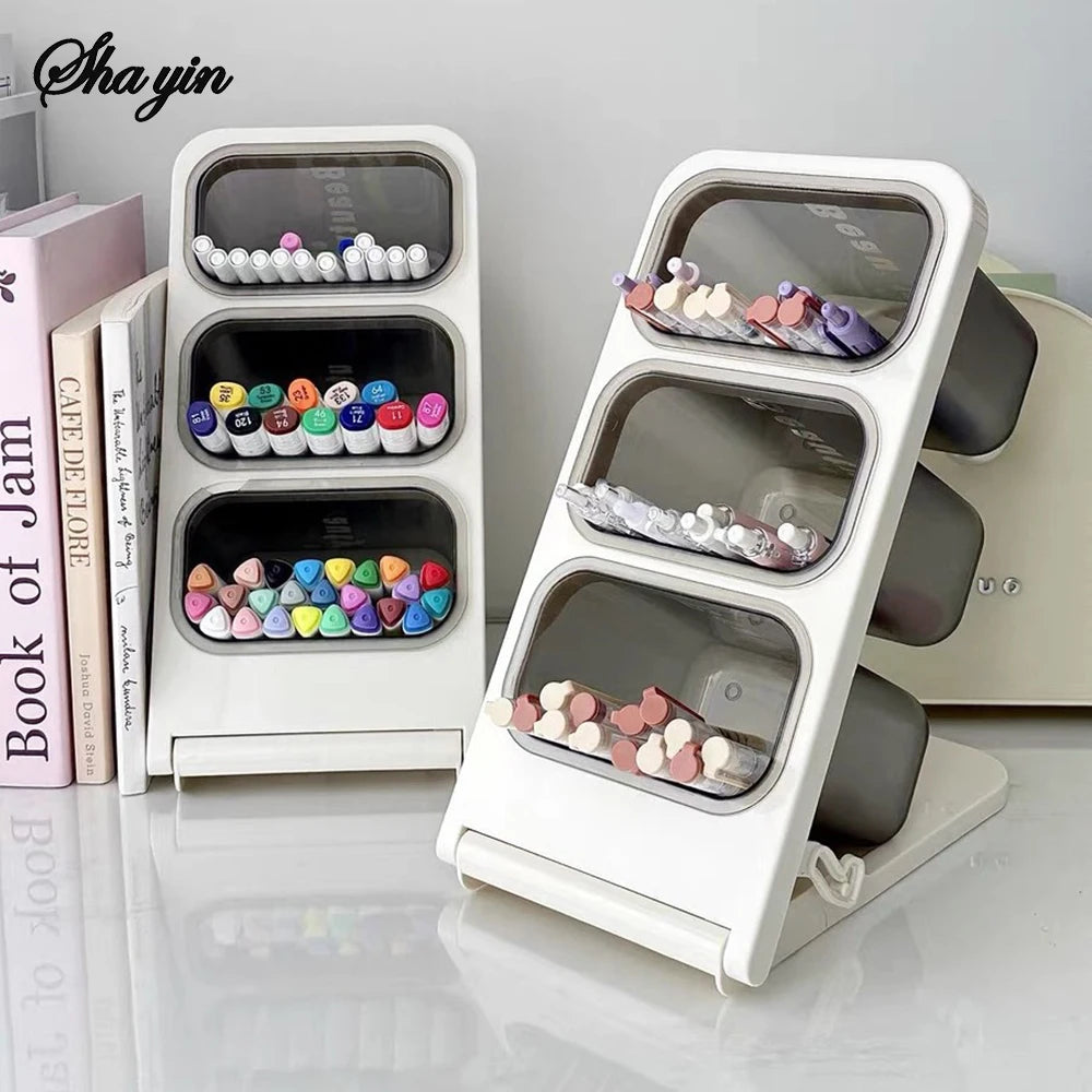 1PC Tea Room Capsule Coffee Storage Box, Desktop Tea And Snack Organizing Rack, Pencil Storage Box
