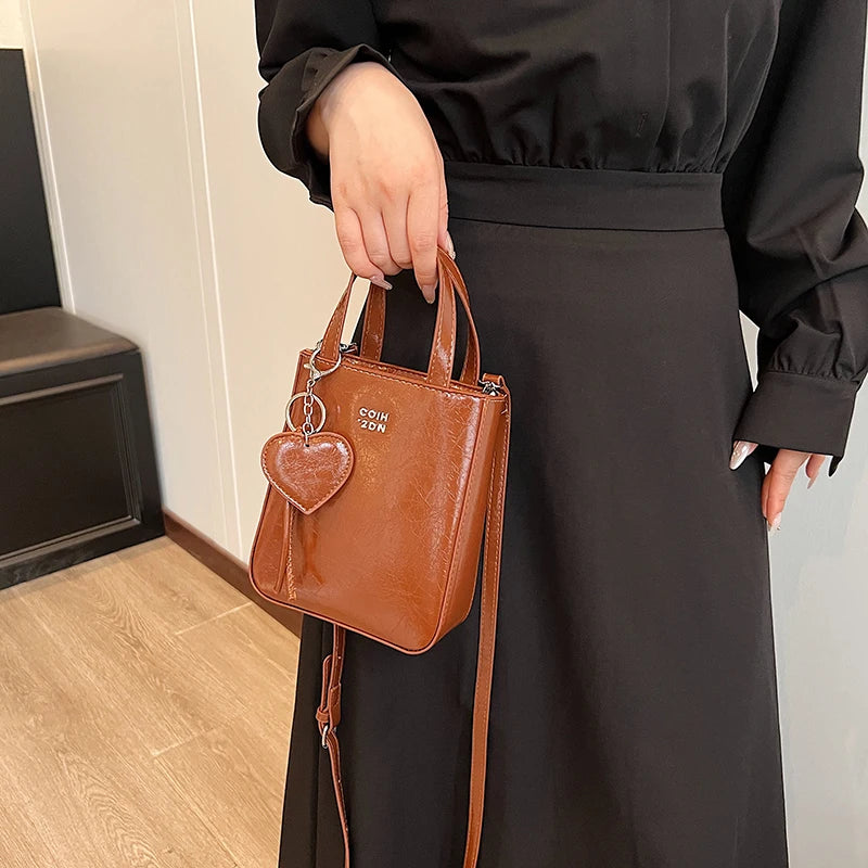 1 Piece of Pure Color Shoulder Bag for Women, Versatile Hand-Held Crossbody Bag, Fashionable Tote Bag That Can Hold Mobile Phone