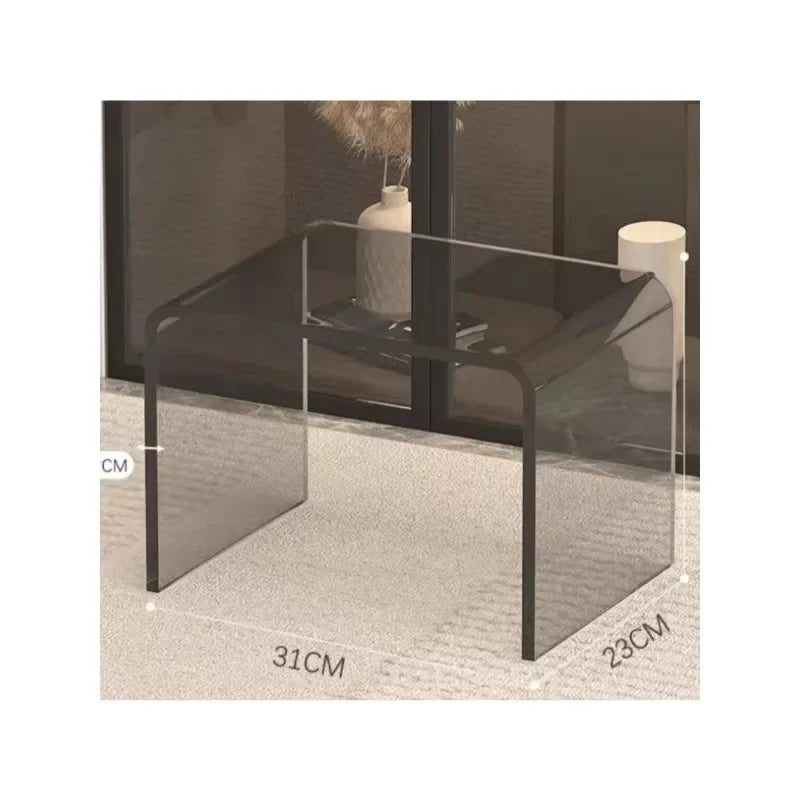 modernacrylic, shoe changing small low stool, transparent and durable makeup stool, new balcony creative doorstep home use