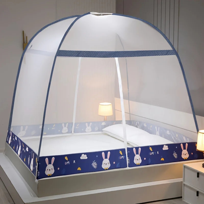 Easy Install Pop Up Mosquito Net 360° Complete Protection Sturdy Construction Fast Assembly Cute Design for Summer