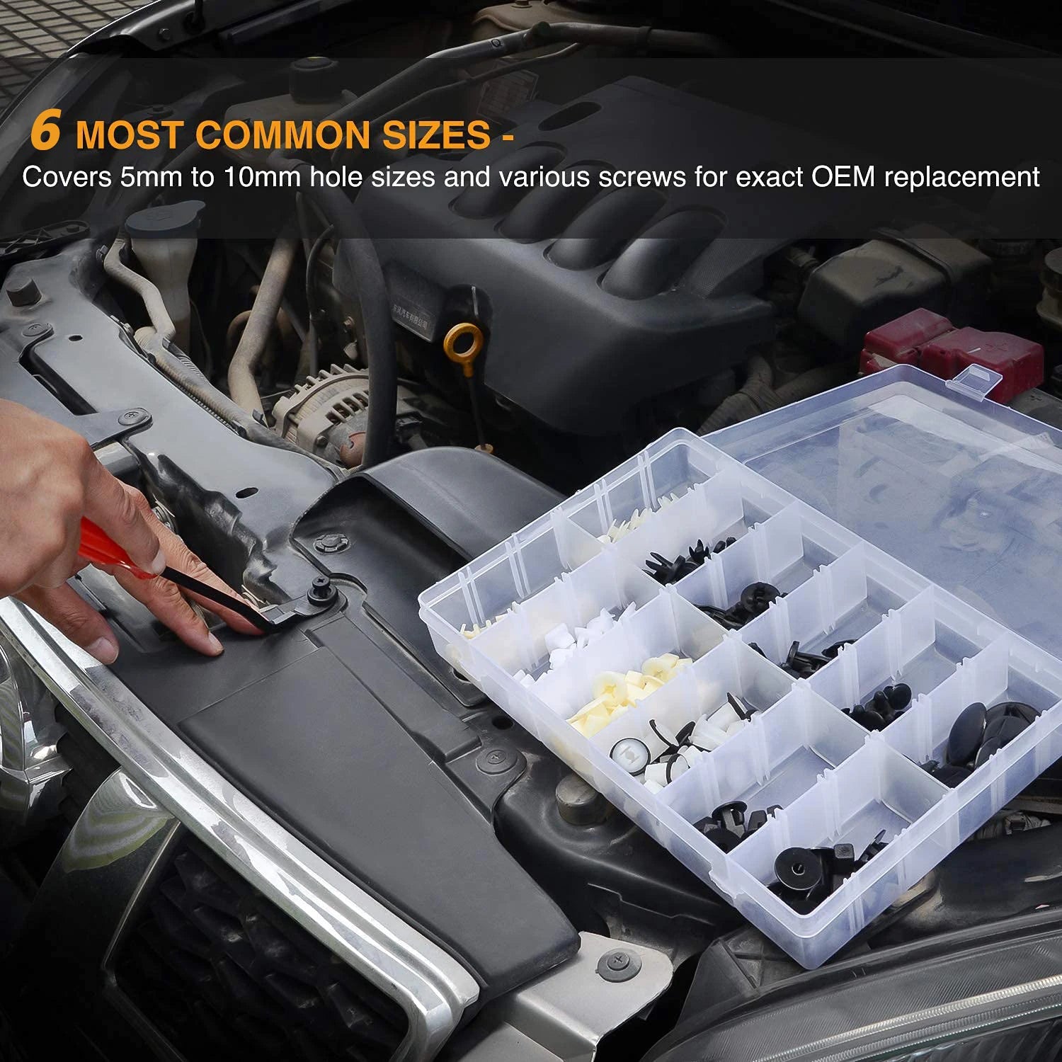 100pcs Auto Fastener Clip Kit