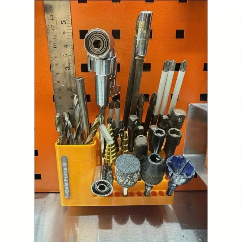 Screwdriver bit storage tool screwdriver head storage toolbox hole plate screw bracket