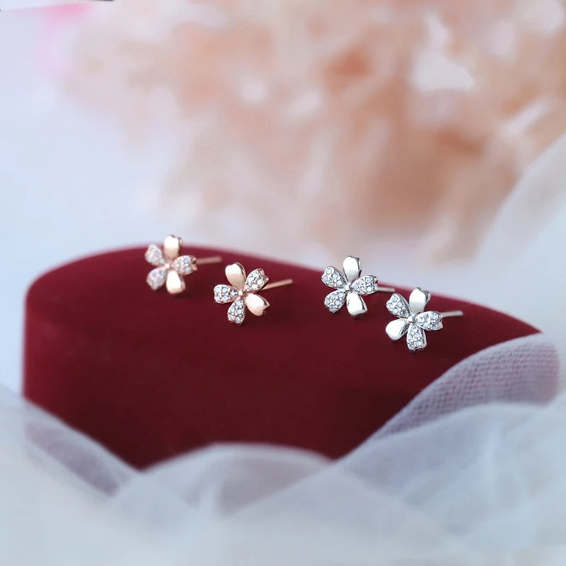 New Daisy Tulip Flowers Stud Earrings For Women Dropping Oil Hypoallergenic Earring Girls Pretty Korean Fashion Jewelry Gifts