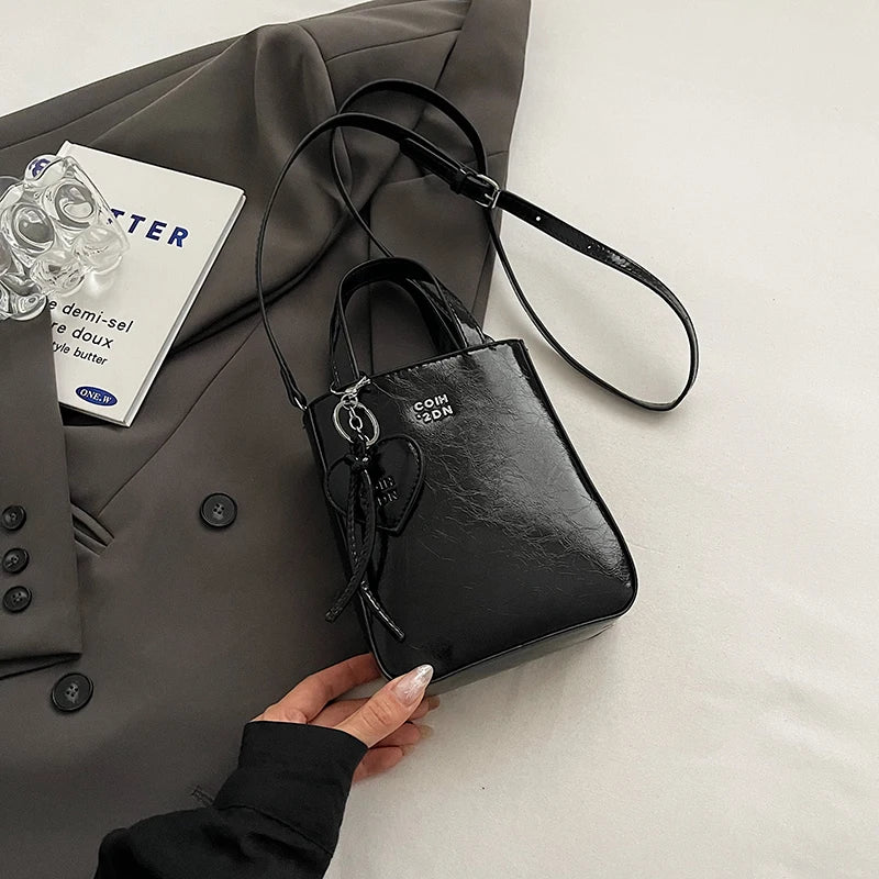 1 Piece of Pure Color Shoulder Bag for Women, Versatile Hand-Held Crossbody Bag, Fashionable Tote Bag That Can Hold Mobile Phone