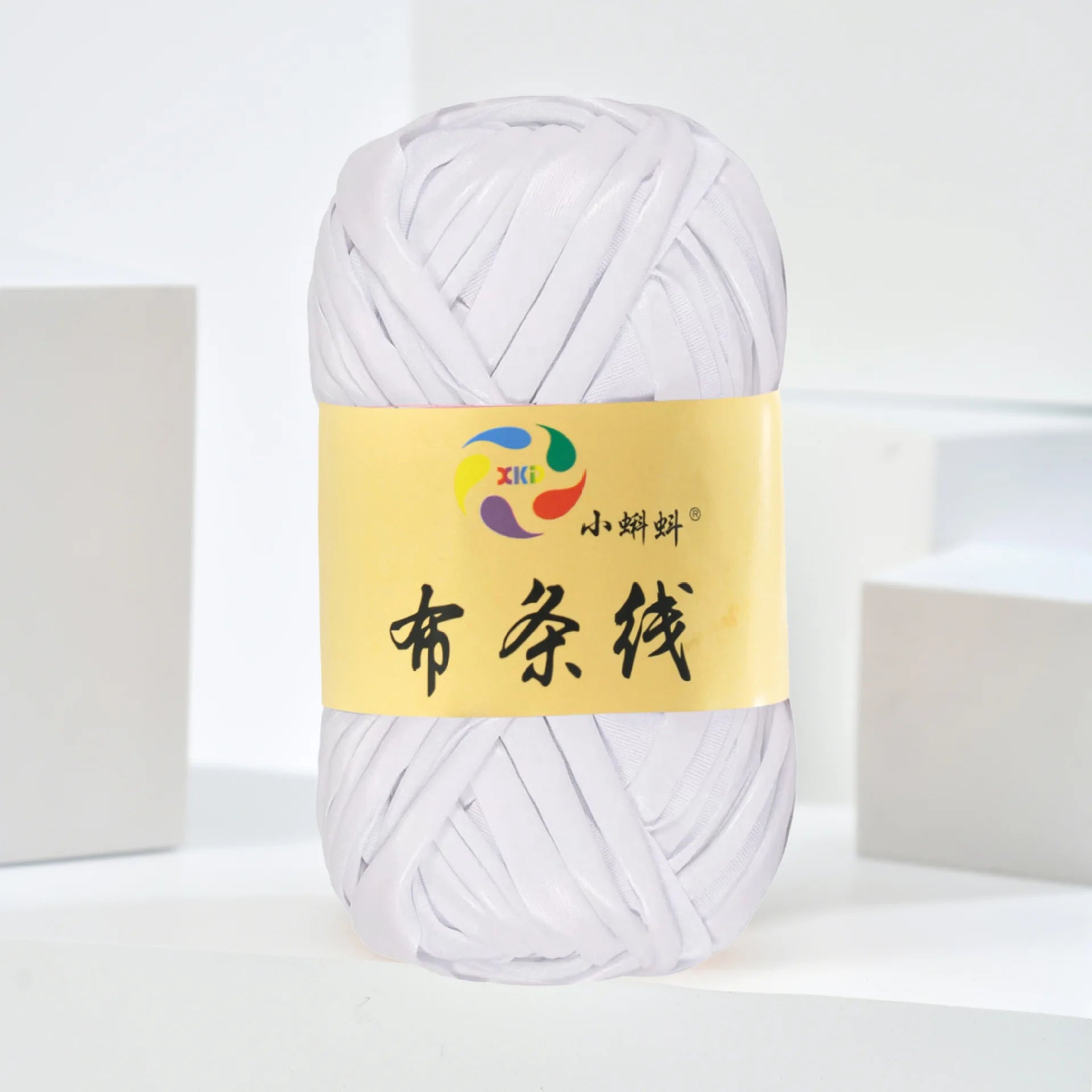 Metal texture cloth line personalized wool DIY woven bag bright leather hand woven material