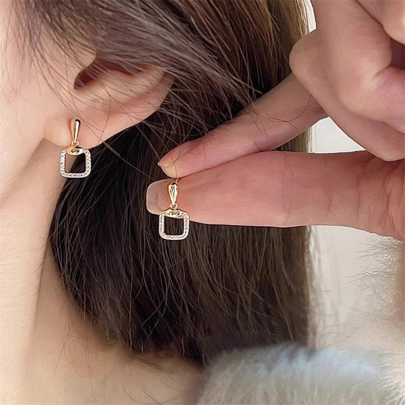 Arrivals Hollow Square Earrings