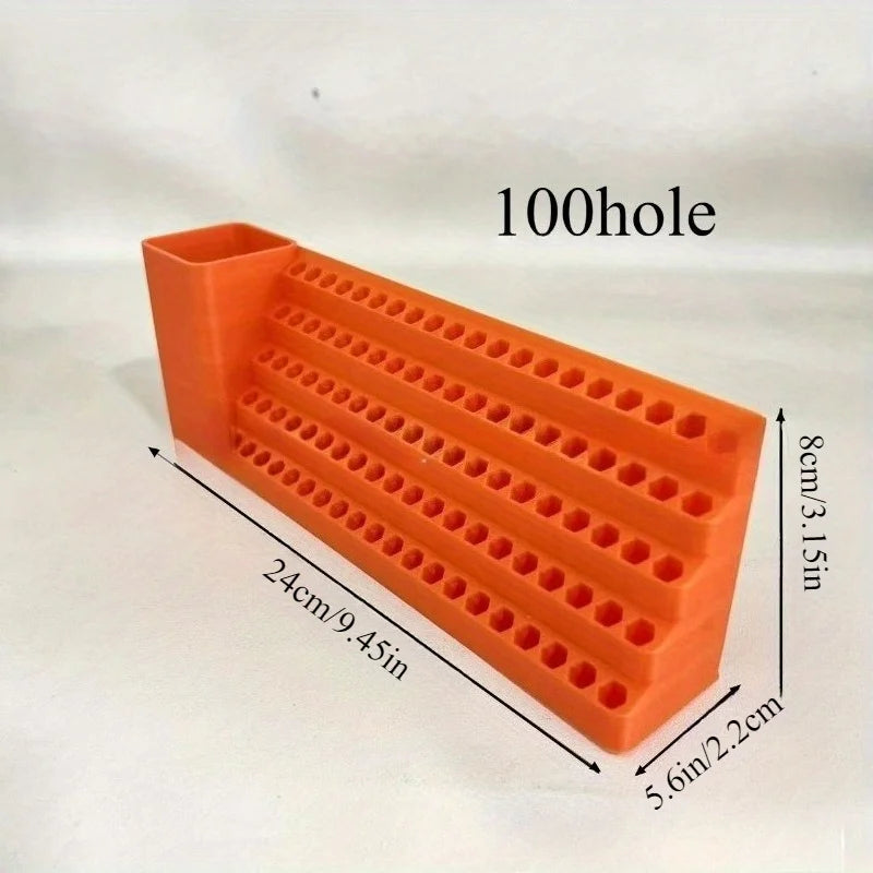 Screwdriver bit storage tool screwdriver head storage toolbox hole plate screw bracket