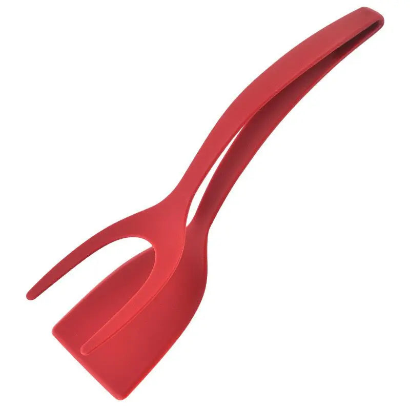 1Egg Spatula with Tongs，Spatula with Flip Tongs，Fried Steak、Non-stick Spatula for Pancakes and Shoulder Blades