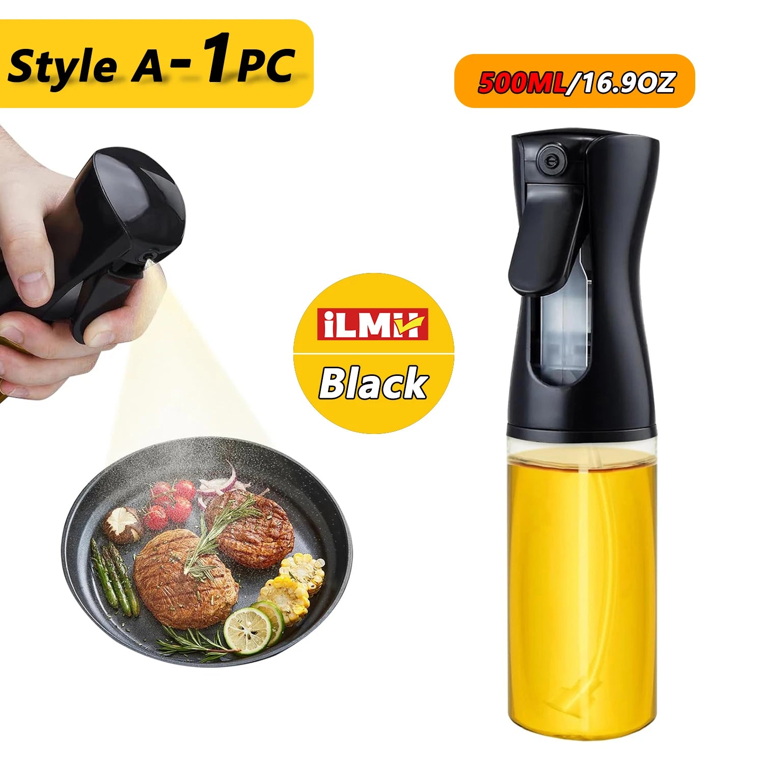 200/300/500ml Oil Spray olive oil spray Bottle Kitchen Cooking Dispenser Camping Baking Vinegar Soy Sauce Sprayer Containers
